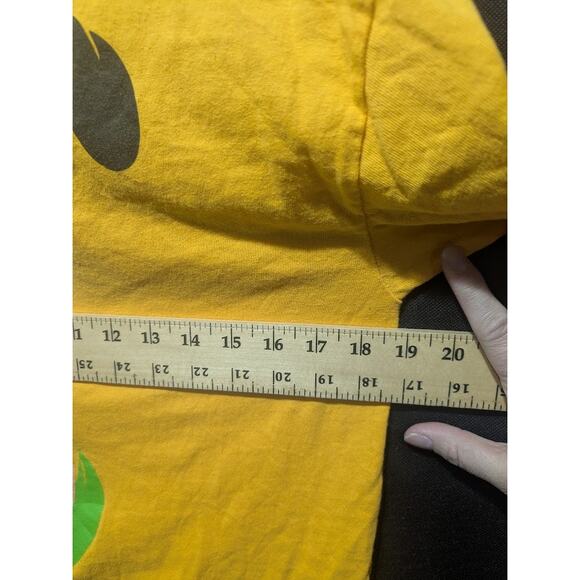 Youth XL Yellow Pluto Dog Shirt DISNEY “What up dog” Pluto Mickey Mouse - Picture 6 of 10